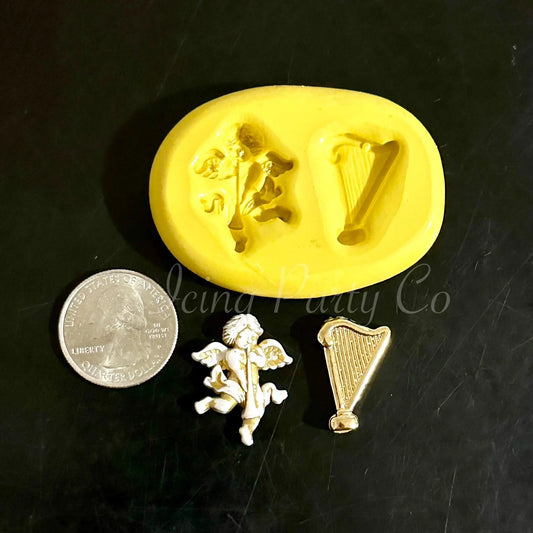 Angel & Harp Mold