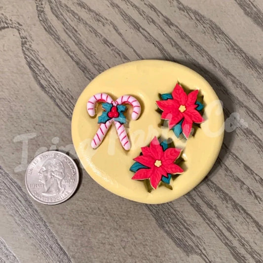Candy Cane/Poinsettia Mold