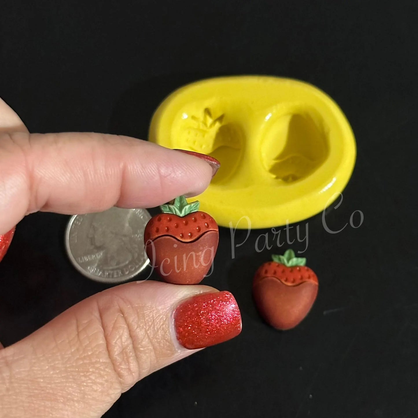 Mini Chocolate Covered Strawberry Mold