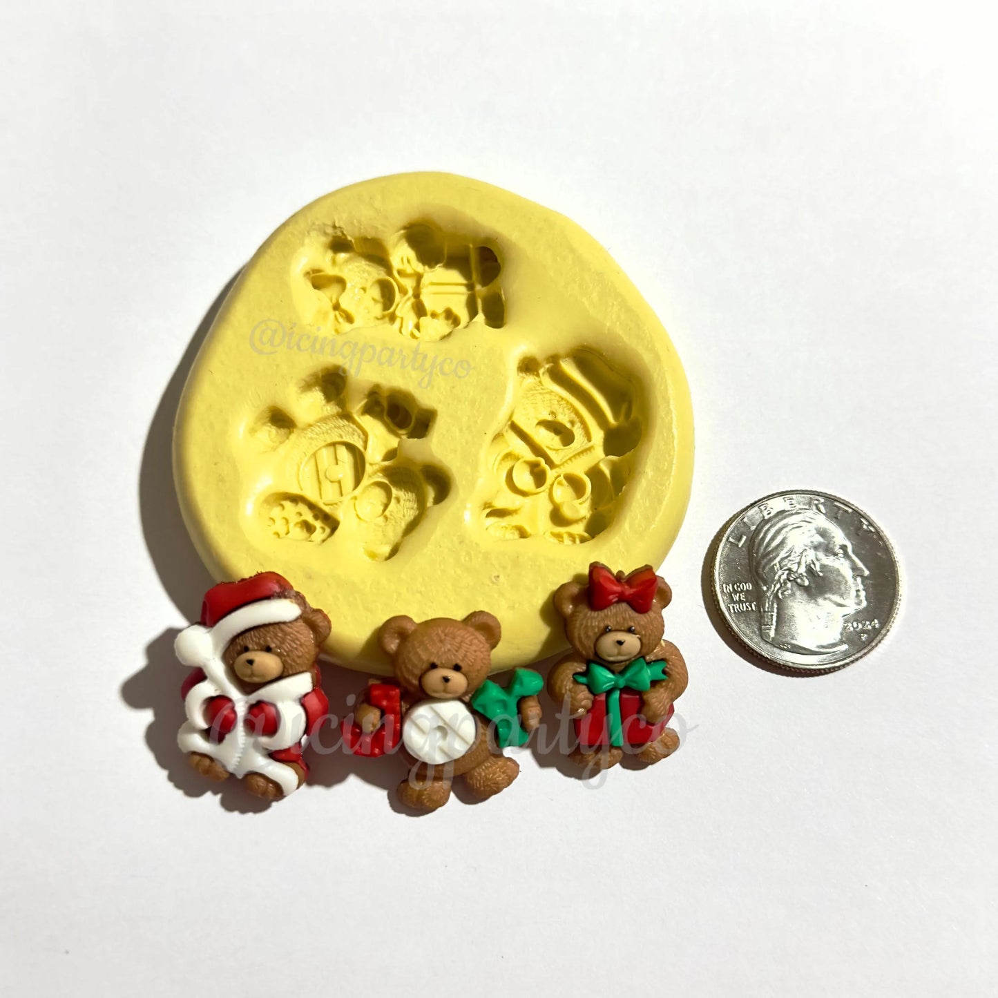 Christmas/Holiday Bears Mold