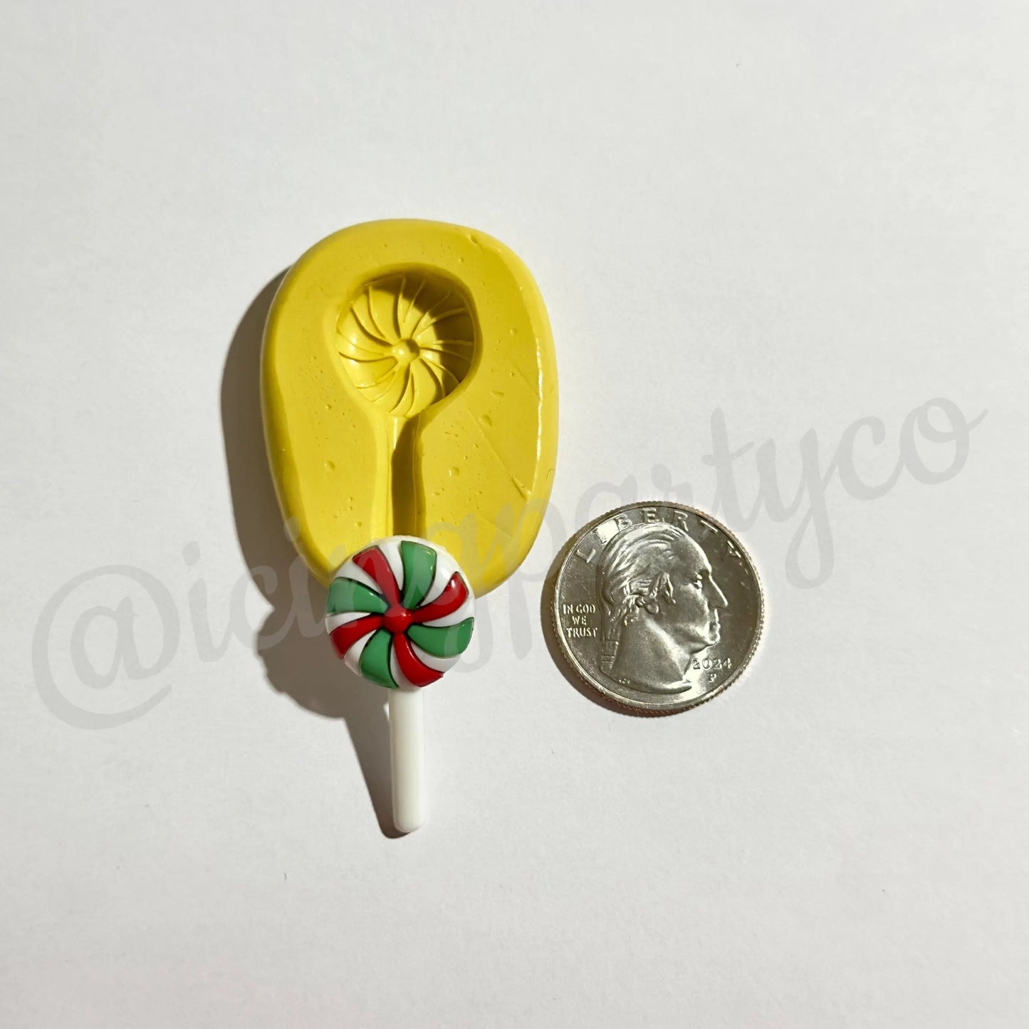 Christmas Swirl Lollipop Mold