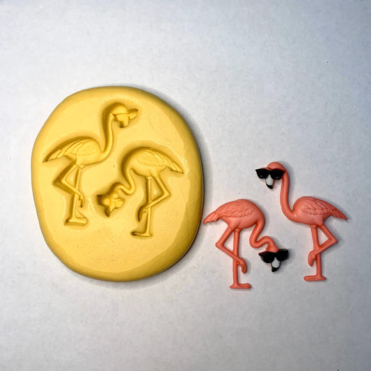 Flamingos with Sunglasses Mold