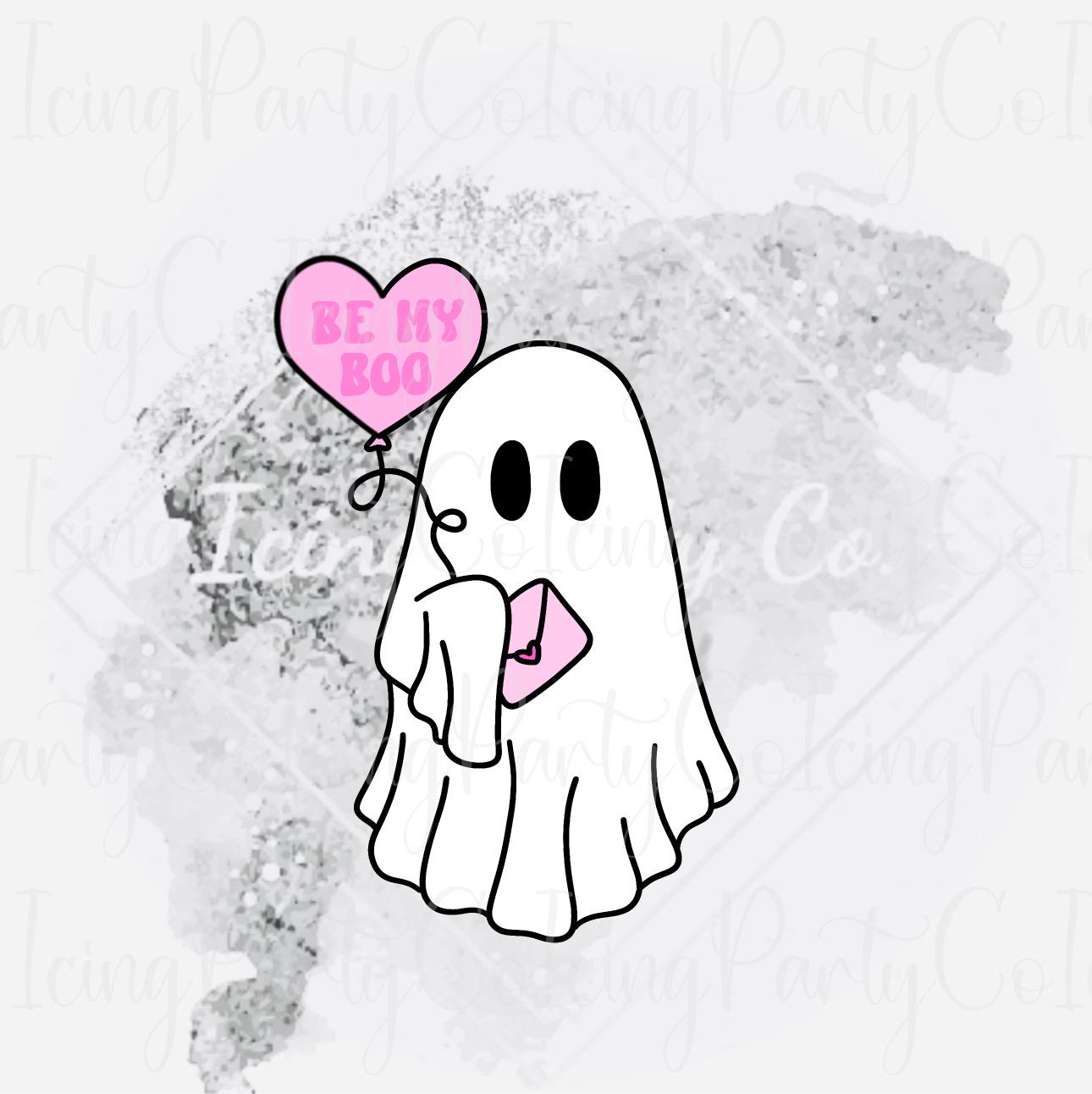 Ghost w/Heart Balloon Cookie Cutter