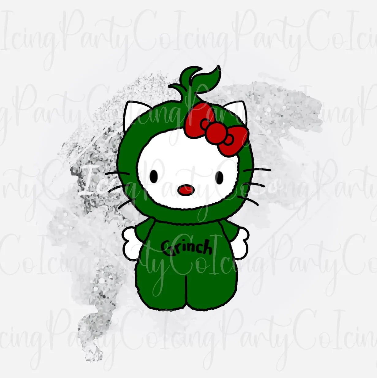 HK Grinch Kitty Cookie Cutter
