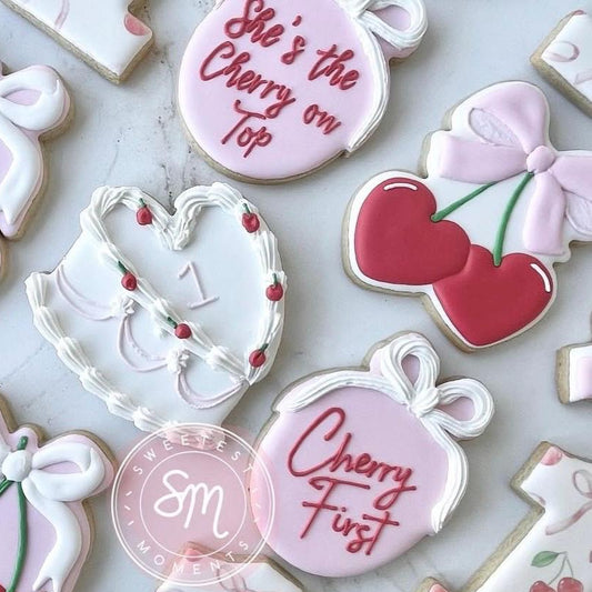 Heart Cherries Cookie Cutter