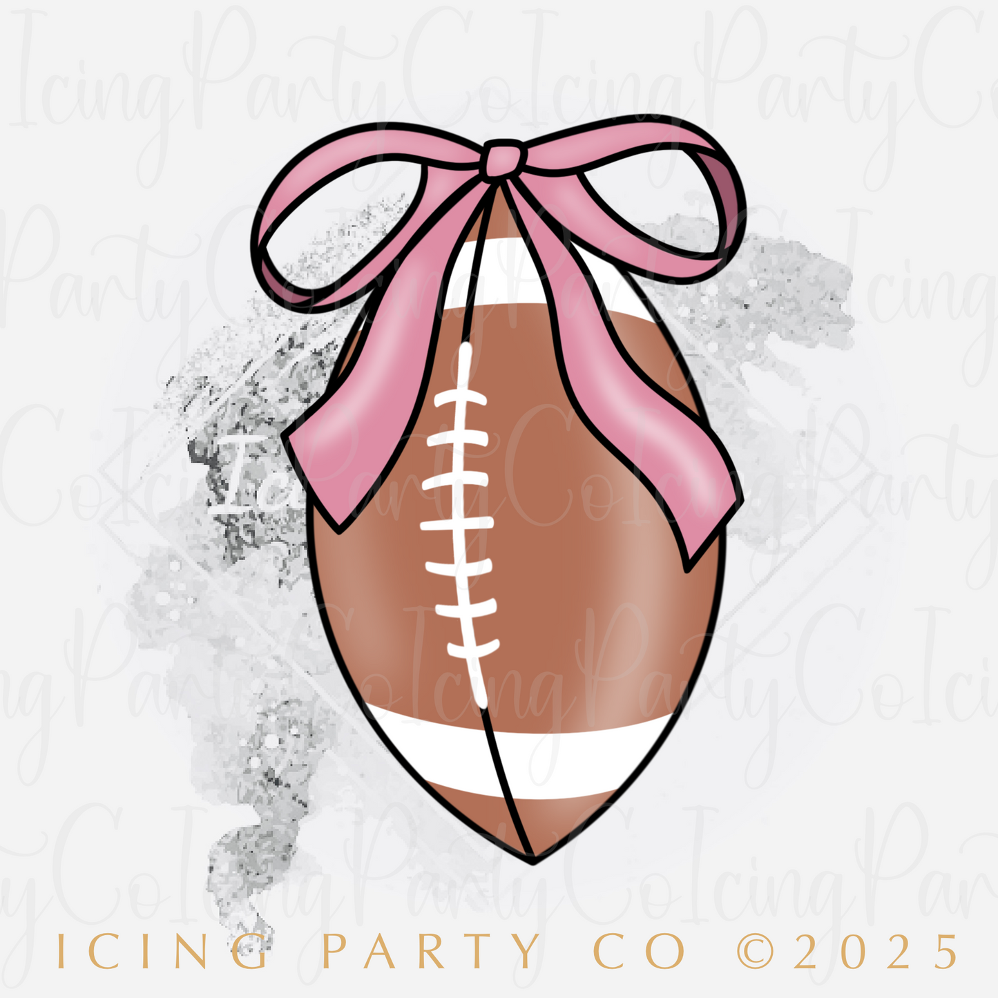 Standing Coquette Football Cookie Cutter