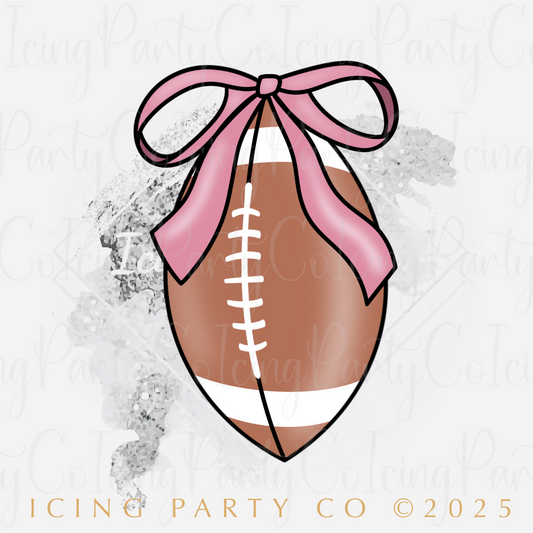 Standing Coquette Football Cookie Cutter