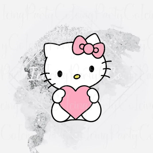 Kitty w/Heart Cookie Cutter