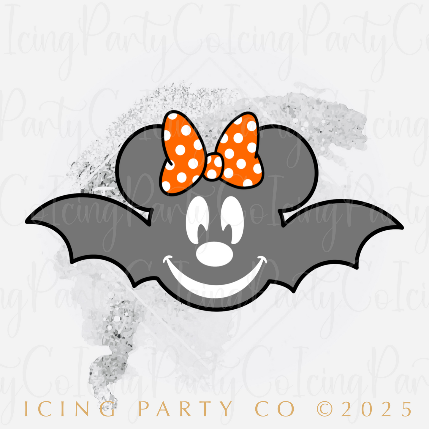 Female Mouse Bat w/Bow & Ears Cookie Cutter