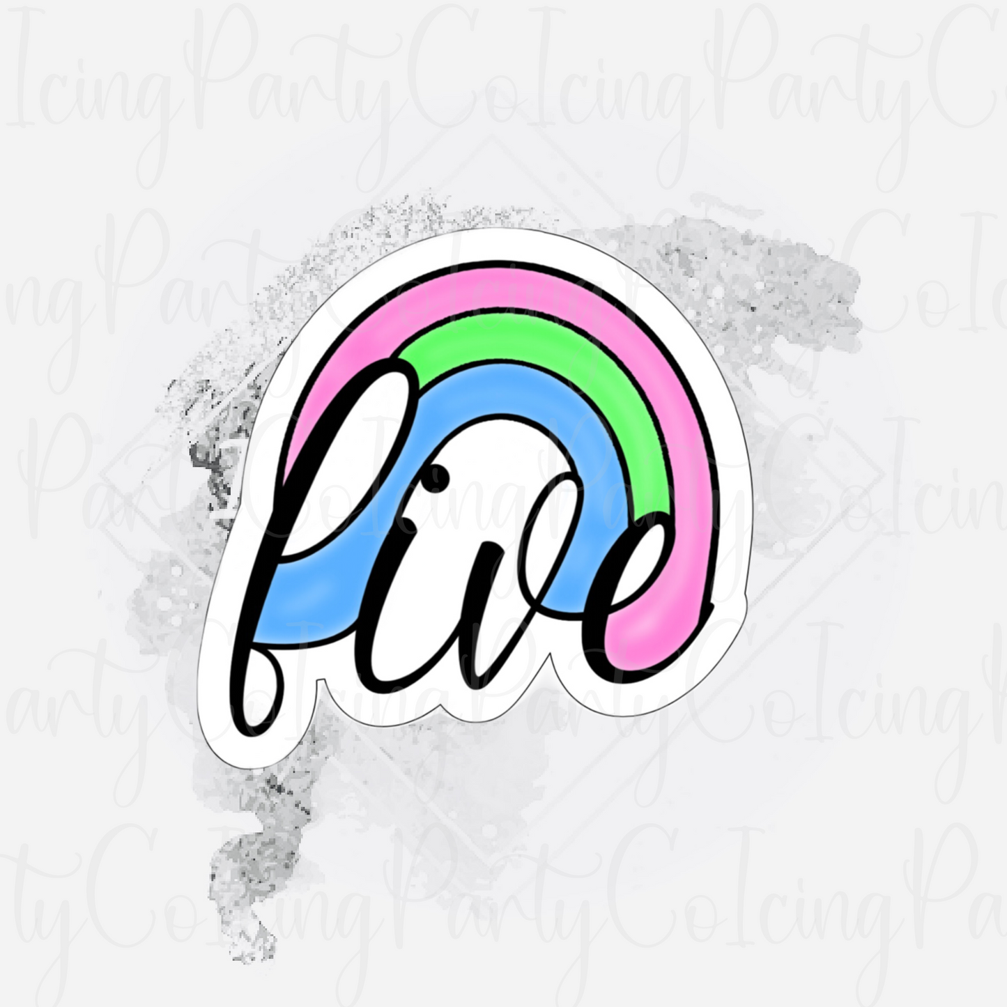 Rainbow Numbers 1-5 Cookie Cutter Set