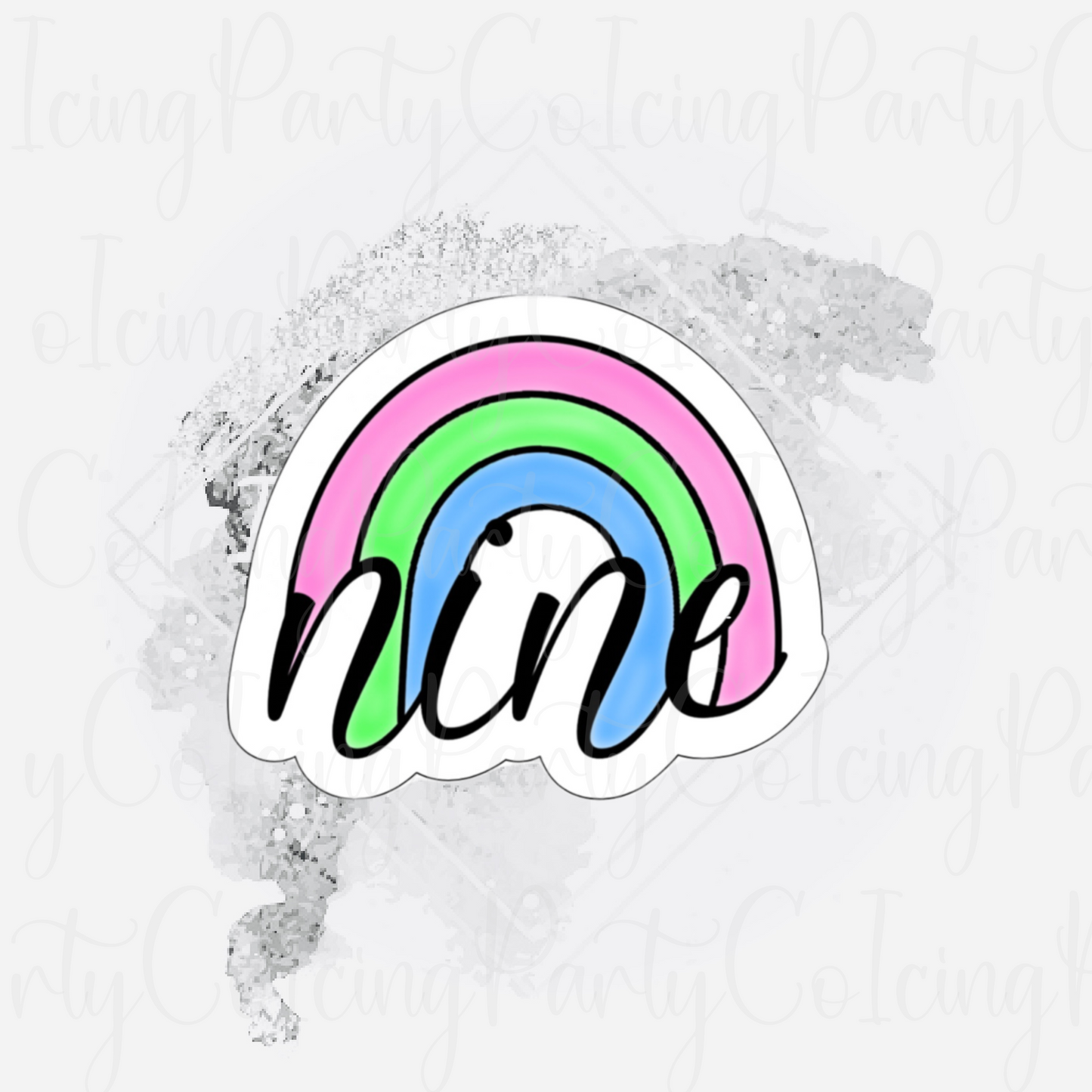 Rainbow Numbers 6-10 Cookie Cutter Set