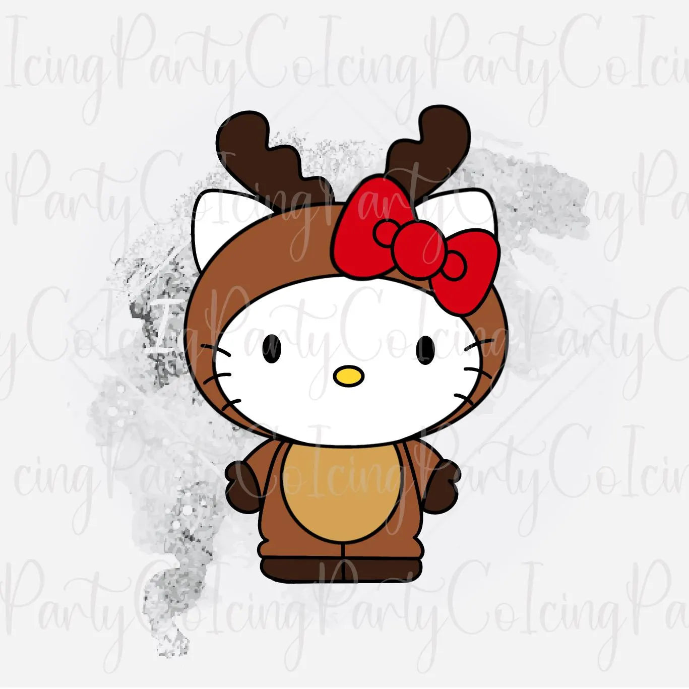 HK Reindeer Kitty Cookie Cutter