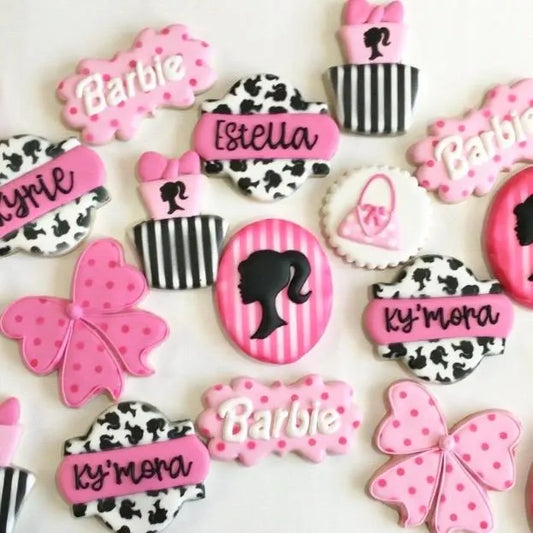 Scattered Doll Head Cookie Stencil