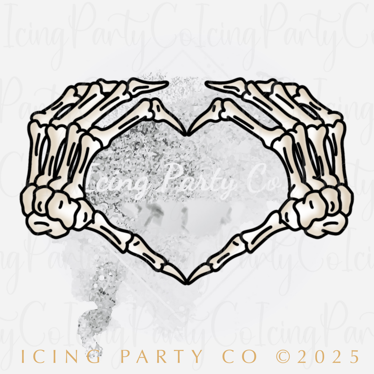 Skeletal Hands Heart Cookie Cutter