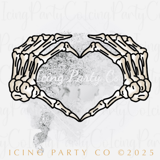Skeletal Hands Heart Cookie Cutter