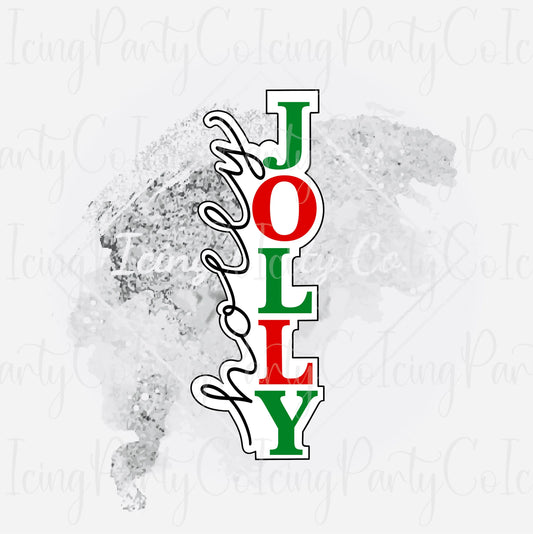 Skinny Holly Jolly Cookie Cutter