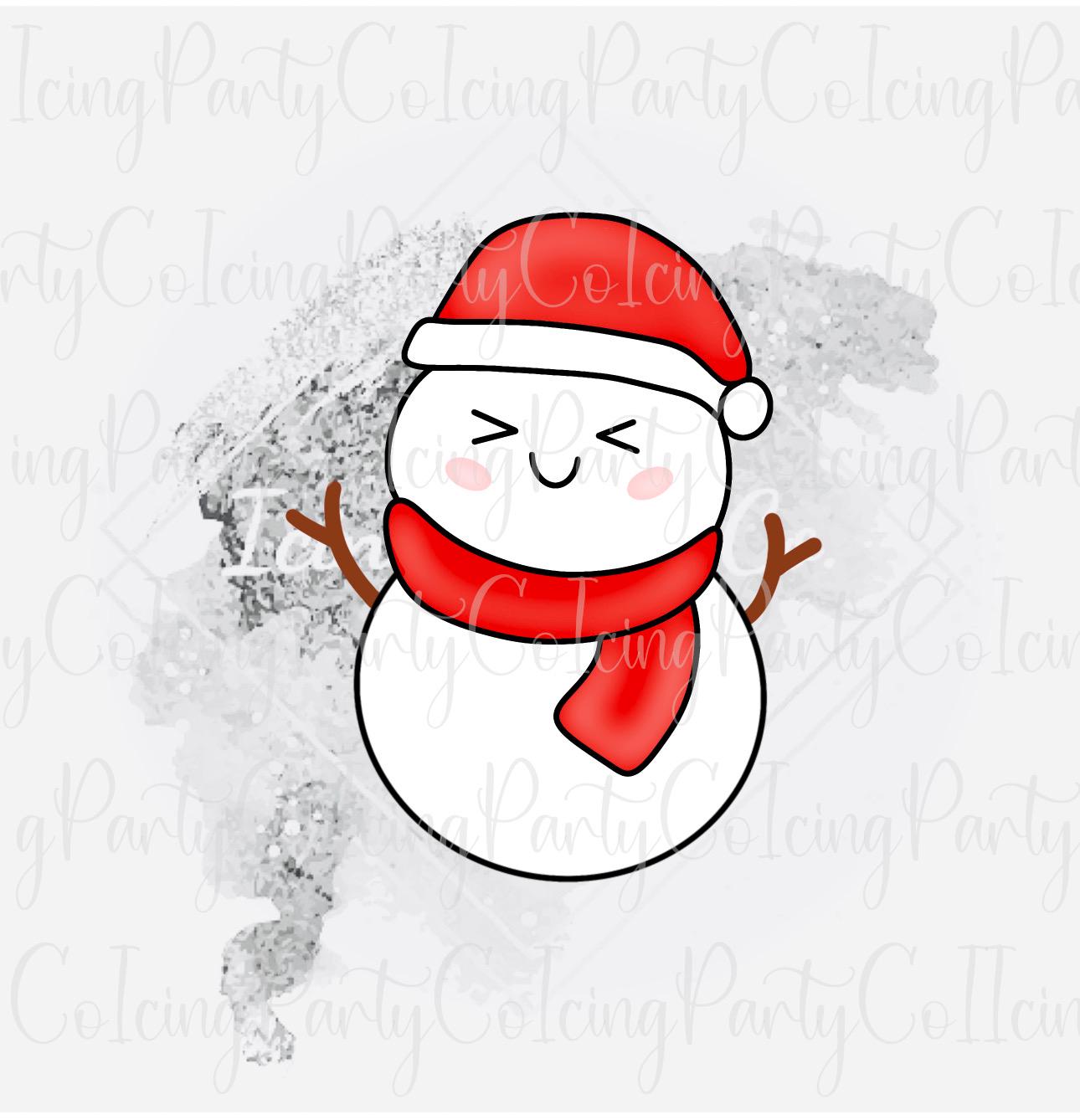 Squinting Snowman Cookie Cutter