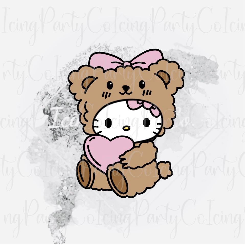 HK Teddy Bear Kitty Cookie Cutter