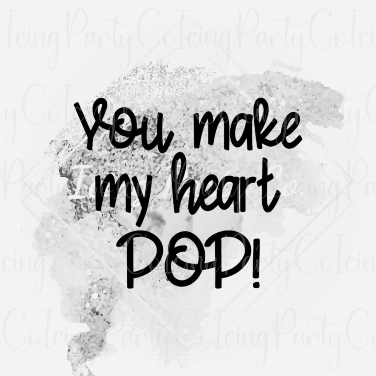 You Make my Heart Pop & Popcorn Cookie Cutter Set
