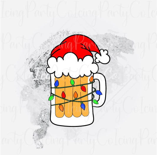 Beer Lights Christmas Mug Cookie Cutter