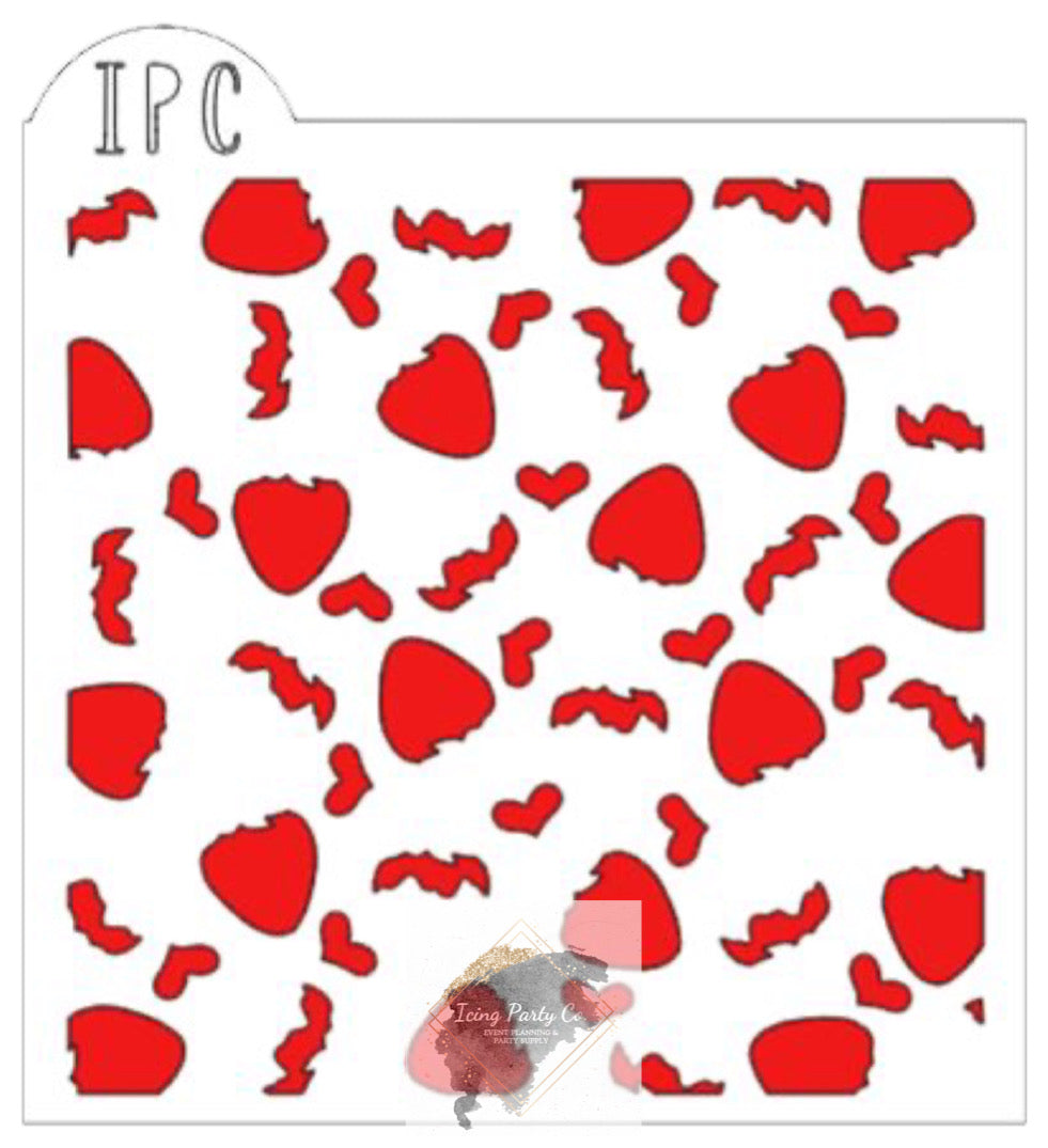 Chocolate Covered Strawberries 3pc Cookie Stencil