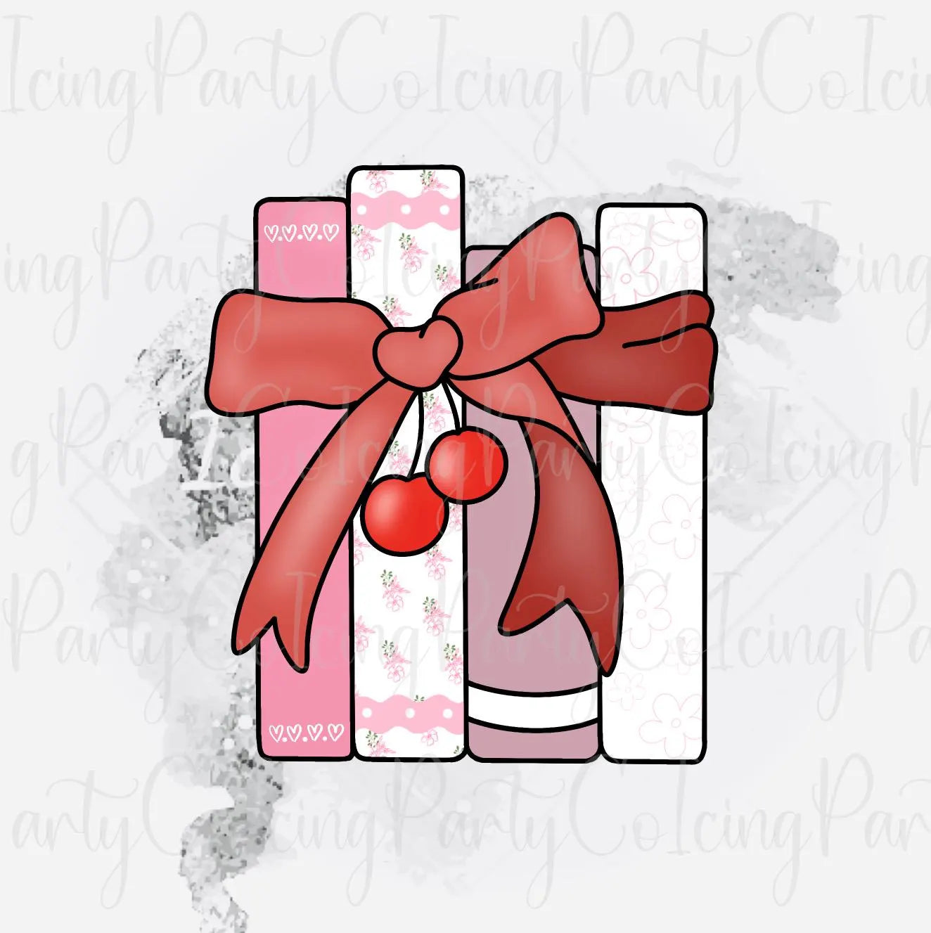 Coquette Book Stack Cookie Cutter