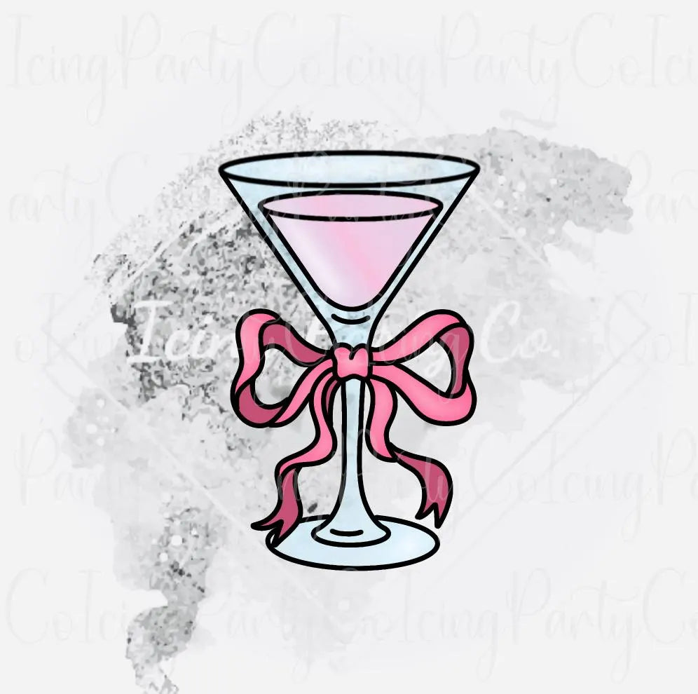 Coquette Martini Glass Cookie Cutter