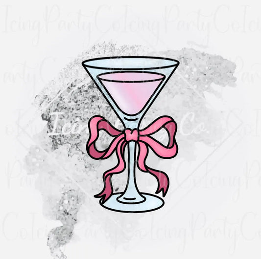 Coquette Martini Glass Cookie Cutter