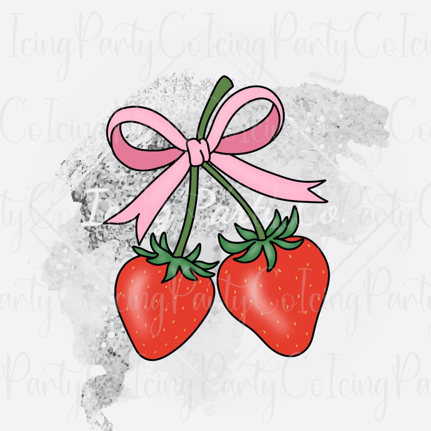 Coquette Strawberries Cookie Cutter
