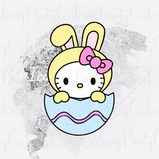 HK Easter Kitty in Egg Cookie Cutter