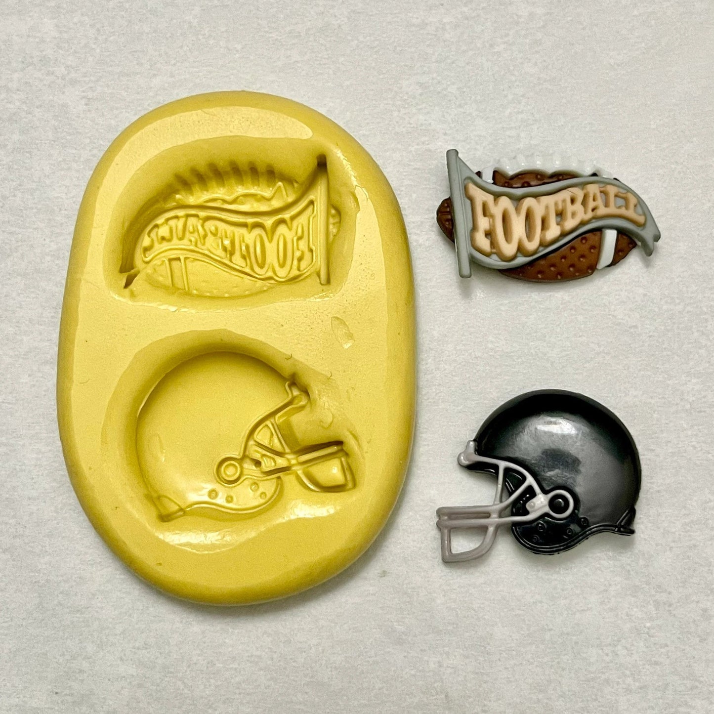 Football Pennant & Helmet Mold