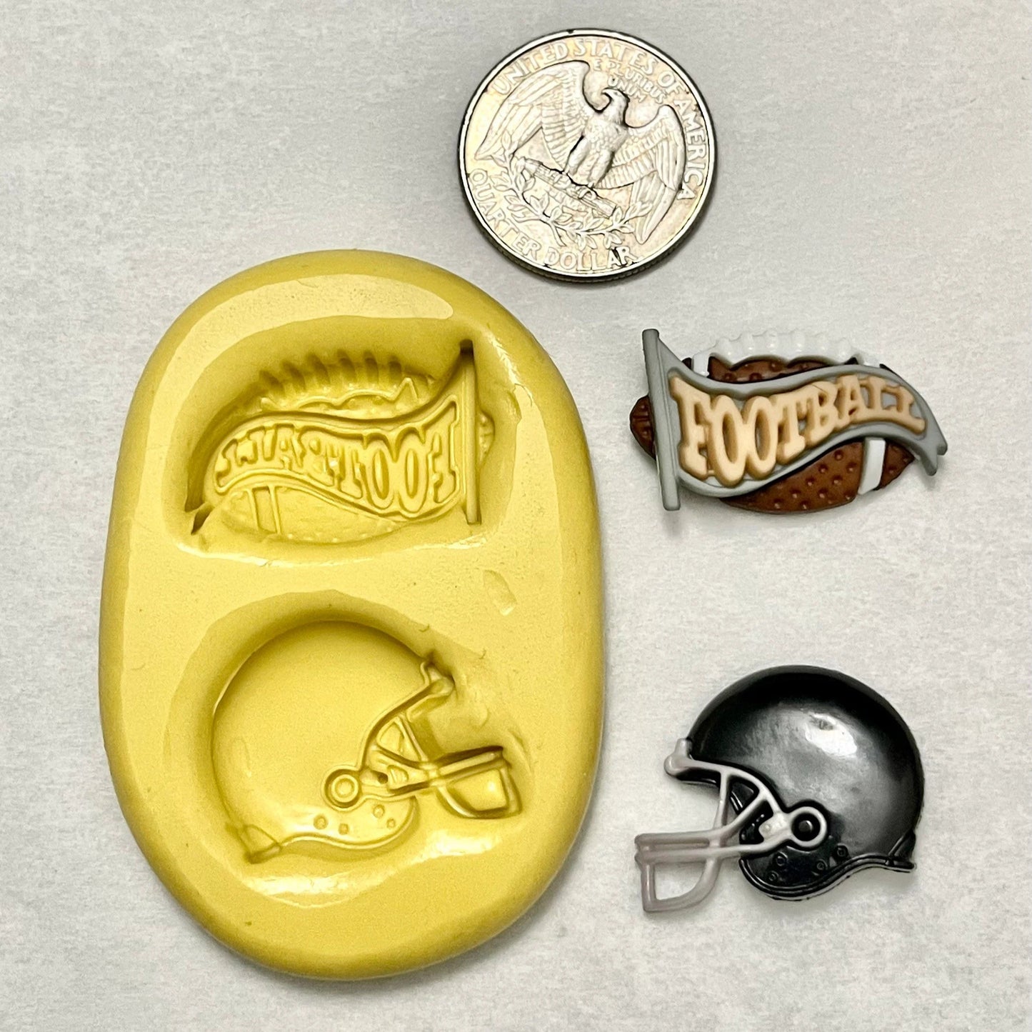 Football Pennant & Helmet Mold