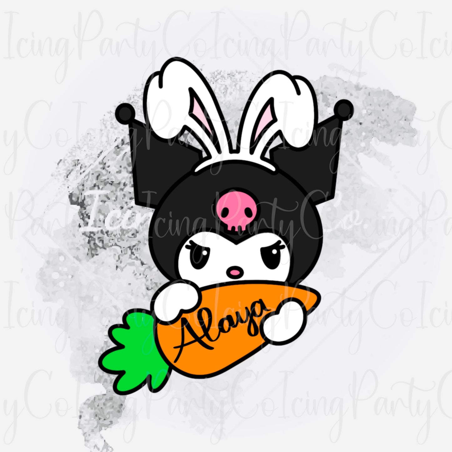 HK Kuromi Bunny Carrot Plaque Cookie Cutter