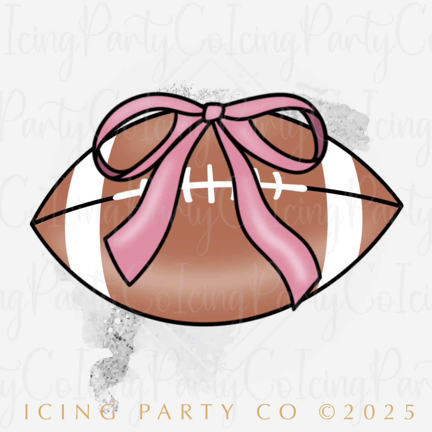American Football w/Coquette Bow Cookie Cutter