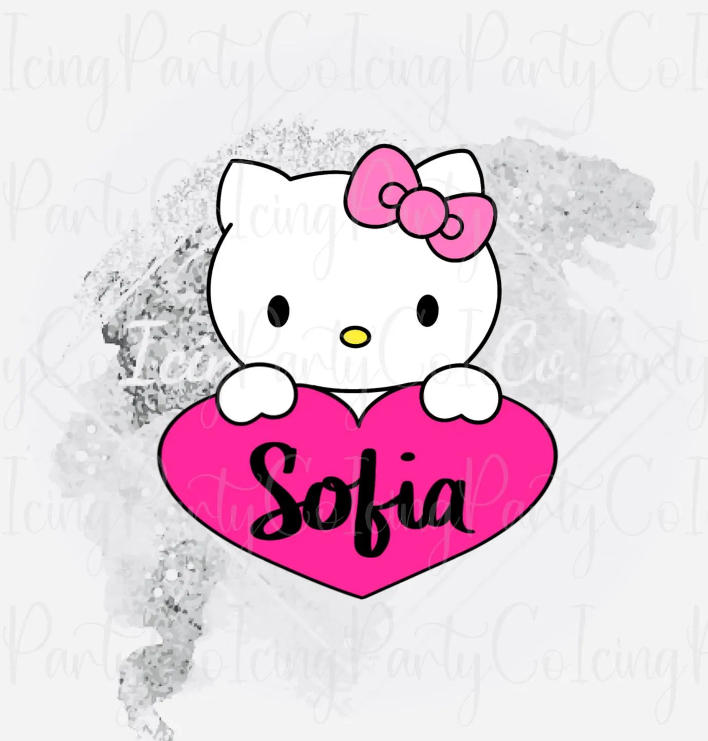 Kitty Heart Plaque Cookie Cutter