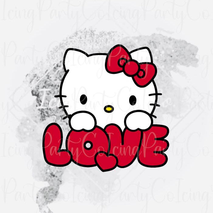 HK Kitty Love Plaque Cookie Cutter