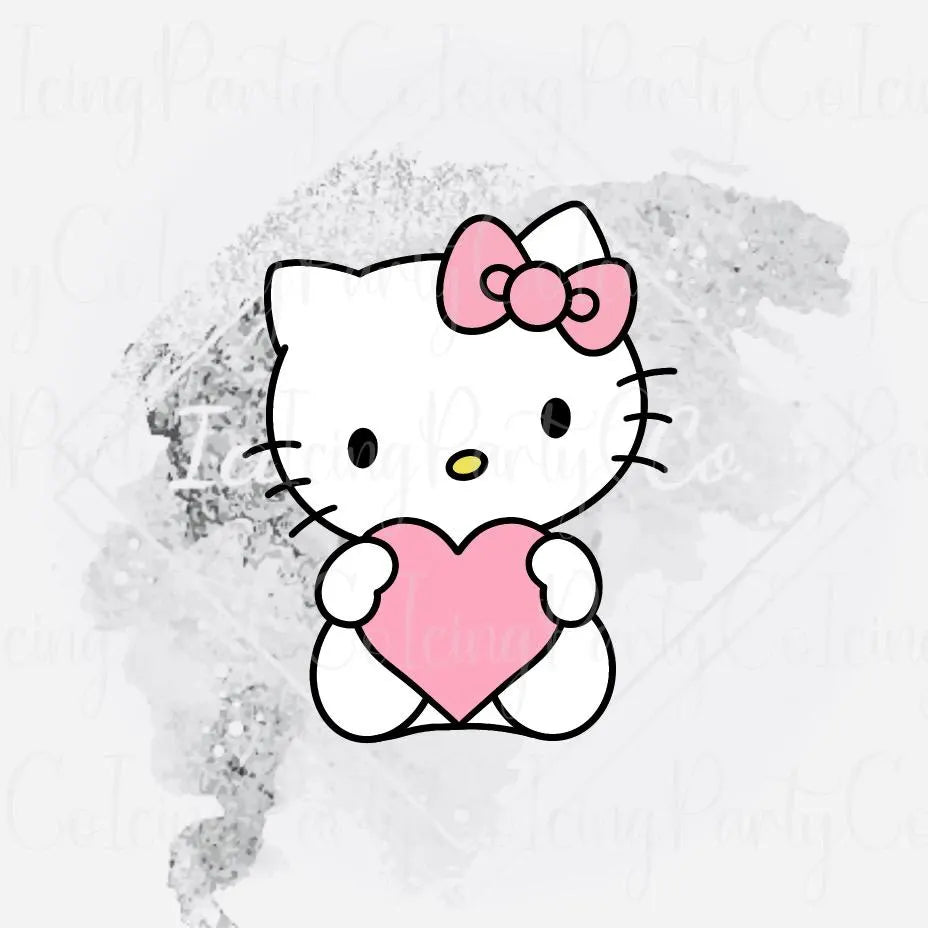 Kitty w/Heart Cookie Cutter