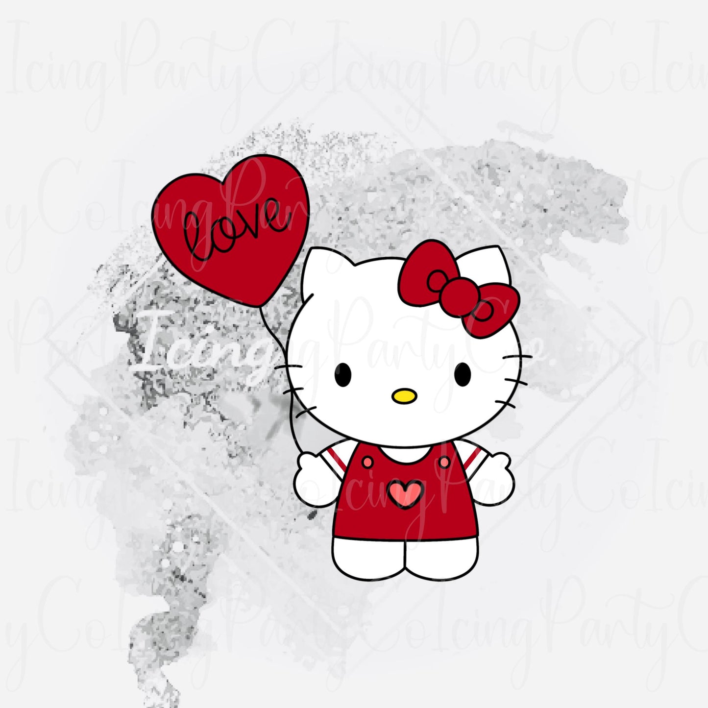 HK Kitty w/Heart Balloon Cookie Cutter