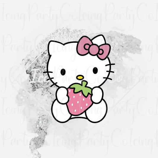 HK Kitty w/Strawberry Cookie Cutter