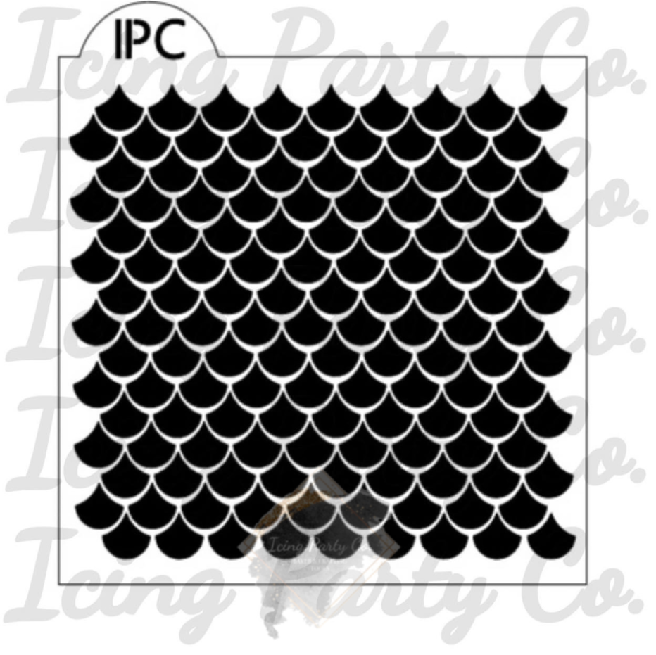 Mermaid Scale Cookie Stencil