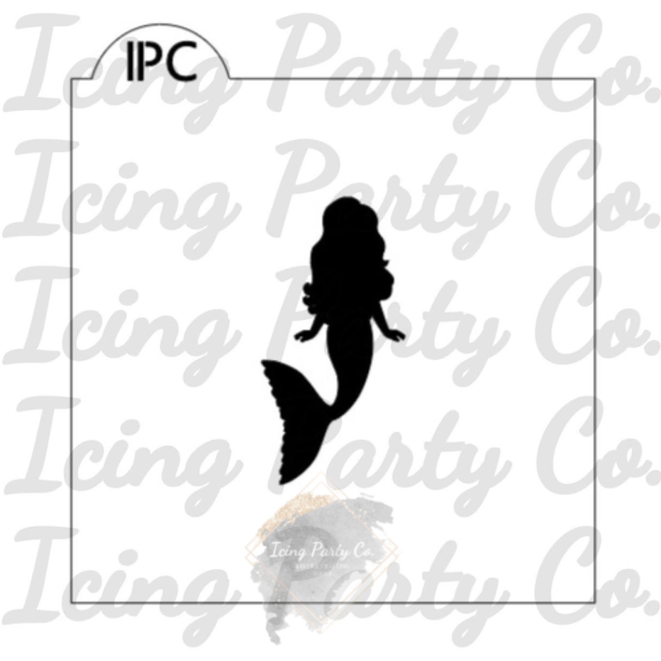 Mermaid Silhouette Cookie Stencil
