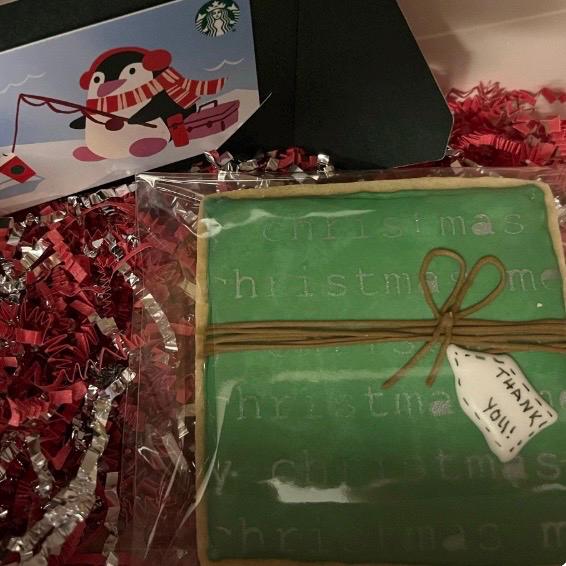 Merry Christmas Typewriter Cookie Stencil