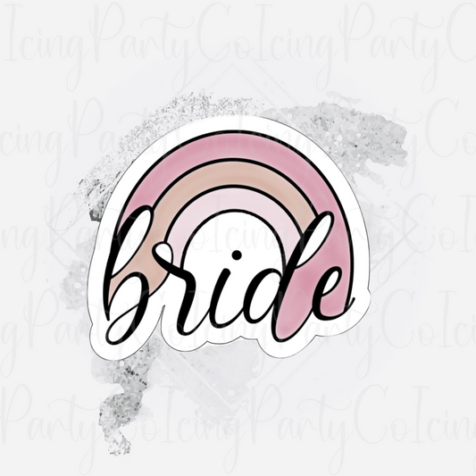Rainbow Bride Cookie Cutter