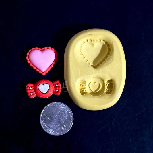 Scalloped Heart & Candy Mold