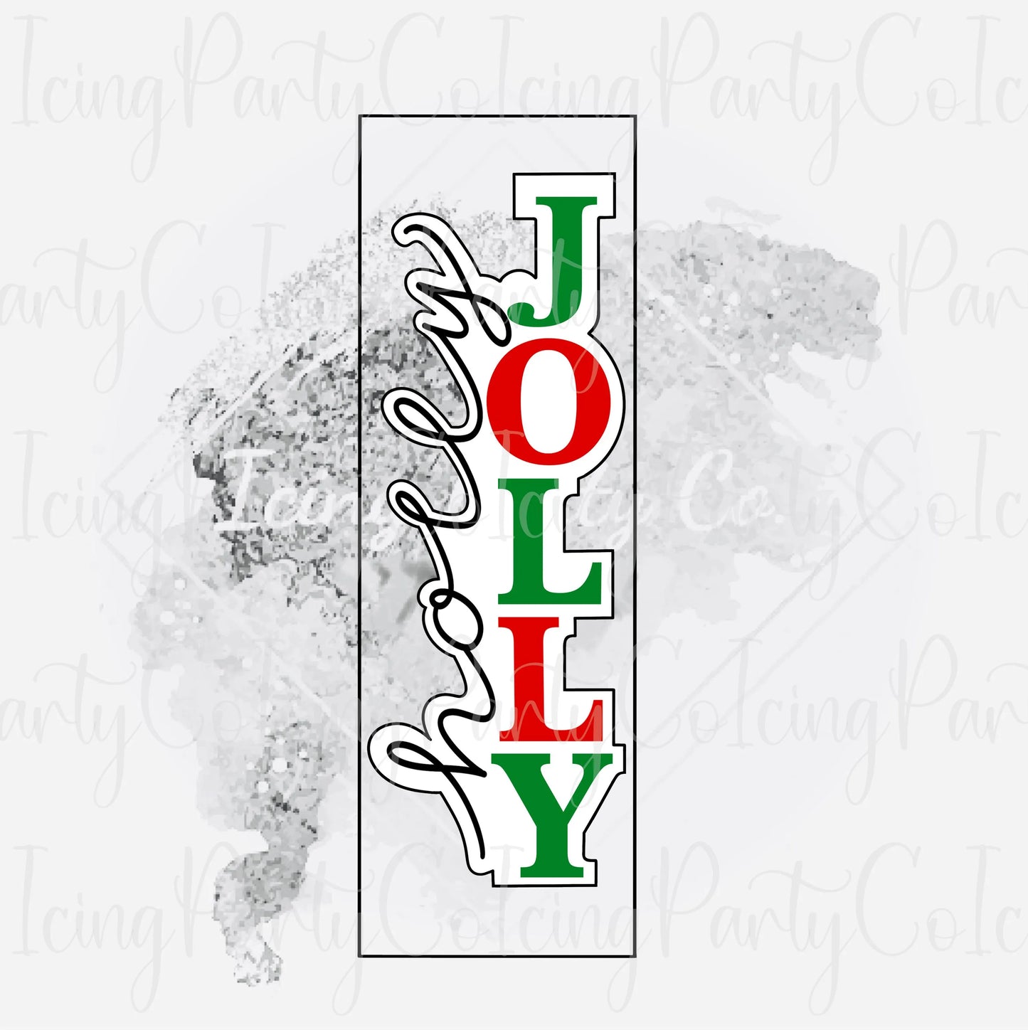 Skinny Holly Jolly Cookie Cutter
