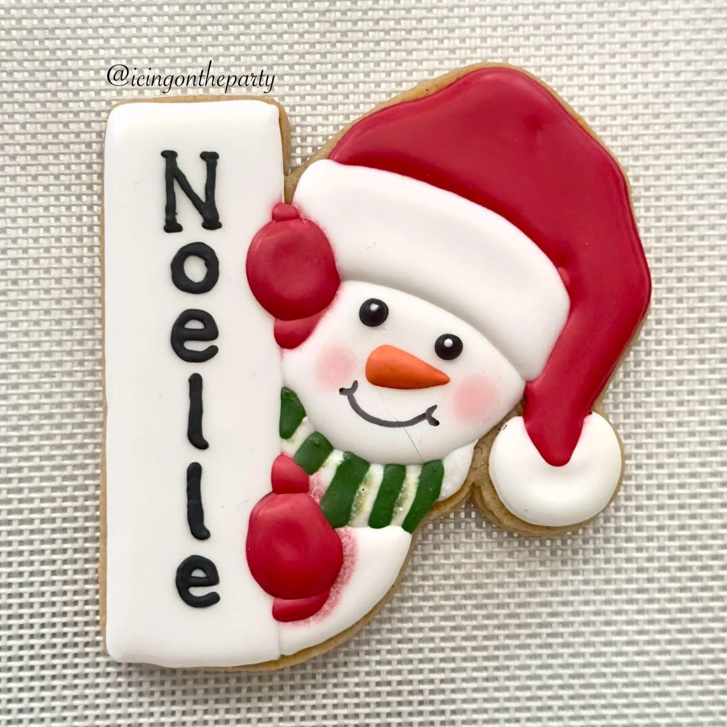 Snowman Unisex Name Plaque Cookie Cutter