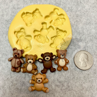 Variety of Teddy Bears Mold