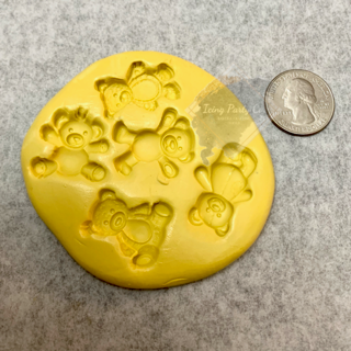 Variety of Teddy Bears Mold